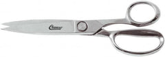 Clauss - 7" LOC, 10" OAL Chrome Plated Trimmers - Steel Straight Handle, For Paper, Fabric - A1 Tooling