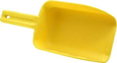 Remco - 32 oz Yellow Polypropylene Flat Bottom Scoop - 4.3" Wide x 3" Deep Bowl, 4-1/2" Handle Length, 11-1/2" OAL - A1 Tooling