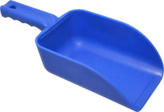 Remco - 32 oz Blue Polypropylene Flat Bottom Scoop - 4.3" Wide x 3" Deep Bowl, 4-1/2" Handle Length, 11-1/2" OAL - A1 Tooling