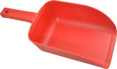 Remco - 82 oz Red Polypropylene Flat Bottom Scoop - 5.9" Wide x 3.3" Deep Bowl, 4-1/2" Handle Length, 15.1" OAL - A1 Tooling