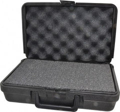 Platt - 12" Wide x 3-3/4" High, Clamshell Hard Case - Black, Polyethylene - A1 Tooling