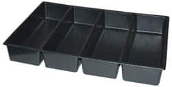 Kennedy - Tool Box Durable ABS Plastic Organizer - 23" Wide x 16-1/2" Deep x 4" High, Black, For 27" Wide Roller Cabinets - A1 Tooling