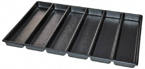 Kennedy - Tool Box Durable ABS Plastic Organizer - 25" Wide x 18-1/2" Deep x 2" High, Black, For 29" Wide Roller Cabinets - A1 Tooling