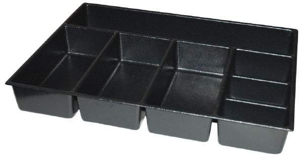 Kennedy - Tool Box Durable ABS Plastic Organizer - 25" Wide x 18-1/2" Deep x 4" High, Black, For 29" Wide Roller Cabinets - A1 Tooling