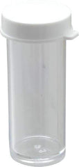 Dynalon Labware - 3 Drams Vial - Polystyrene, Clear, 1-7/8" High x 3/4" Diam, 3/4" Cap - A1 Tooling