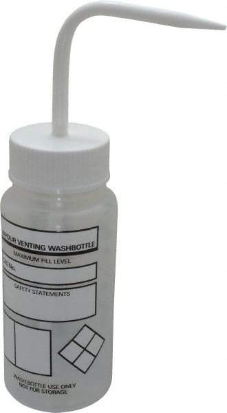 Dynalon Labware - 250 mL Safety Wash Bottle - Polyethylene, Translucent, 9" High x 6-1/2" Diam, 3/4" Cap - A1 Tooling