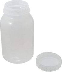 Bel-Art - 32 oz Wide-Mouth Bottle - Polypropylene, Translucent, 7" High x 3.9" Diam, 3/4" Cap - A1 Tooling