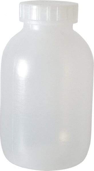 Bel-Art - 64 oz Wide-Mouth Bottle - Polypropylene, Translucent, 8.4" High x 4.9" Diam, 3/4" Cap - A1 Tooling