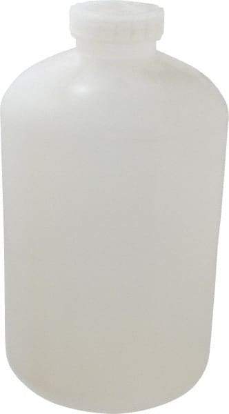 Bel-Art - 2 Gal Wide-Mouth Bottle - Polypropylene, Translucent, 13.1" High x 7.4" Diam, 3/4" Cap - A1 Tooling