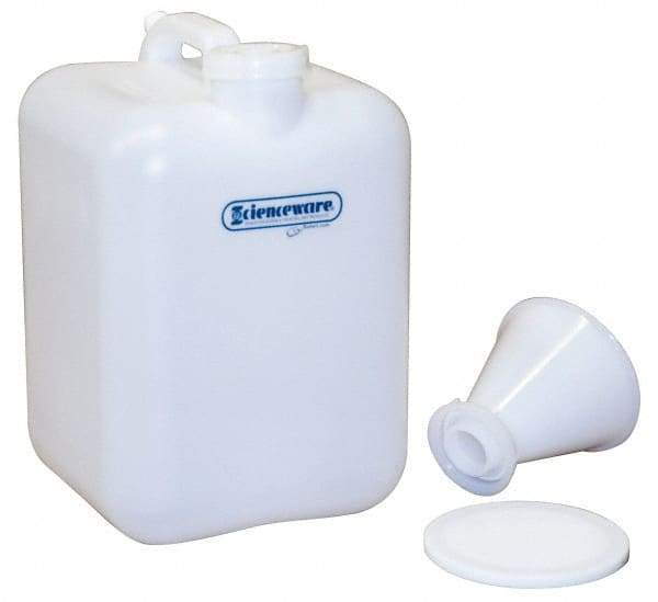 Bel-Art - 5 Gal Carboy - Polyethylene, White, 16" High x 9.6" Diam, 3/4" Cap - A1 Tooling