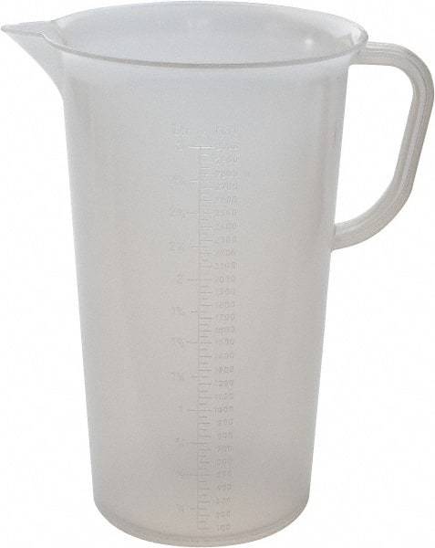 Bel-Art - 3,000 ml Polypropylene Graduated Pitcher - 100 ml Graduation, x 10-1/2" High - A1 Tooling