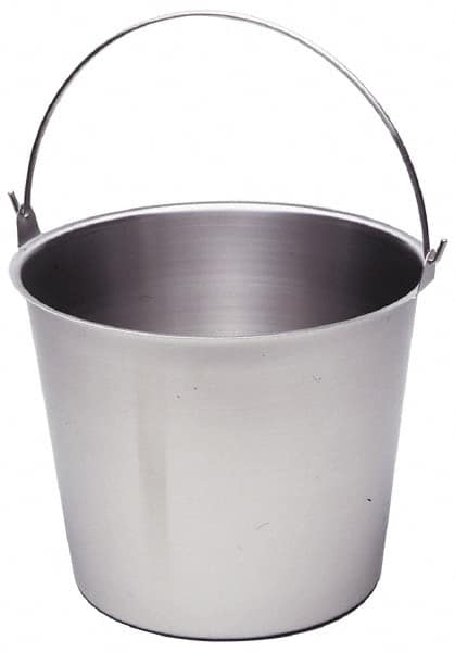 VOLLRATH - 4 Gal Tapered Cylinder Stainless Steel Pail - 10-1/8" High x 12" Diam - A1 Tooling