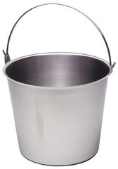 VOLLRATH - 4 Gal Tapered Cylinder Stainless Steel Pail - 10-1/8" High x 12" Diam - A1 Tooling