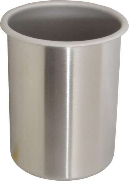 VOLLRATH - Round, Chrome Stainless Steel Food Storage Container - 6.8" High x 4.9" Wide - A1 Tooling