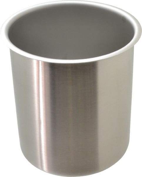 VOLLRATH - Round, Chrome Stainless Steel Food Storage Container - 7.3" High x 6.1" Wide - A1 Tooling