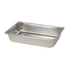 VOLLRATH - Rectangular, Chrome Stainless Steel Food Pan - 2-1/2" High x 6.4" Wide x 10.4" Long - A1 Tooling