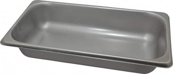 VOLLRATH - Rectangular, Chrome Stainless Steel Food Pan - 2-1/2" High x 6.9" Wide x 12.8" Long - A1 Tooling