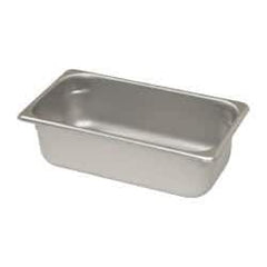 VOLLRATH - Rectangular, Chrome Stainless Steel Food Pan - 4" High x 6.9" Wide x 12.8" Long - A1 Tooling