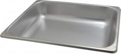 VOLLRATH - Rectangular, Chrome Stainless Steel Food Pan - 2-1/2" High x 10.4" Wide x 12.8" Long - A1 Tooling