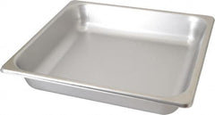 VOLLRATH - Rectangular, Chrome Stainless Steel Food Pan - 2-1/2" High x 12.8" Wide x 13.9" Long - A1 Tooling