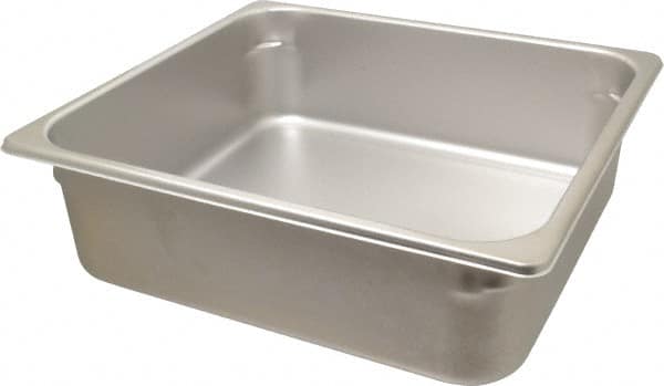 VOLLRATH - Rectangular, Chrome Stainless Steel Food Pan - 4" High x 12.8" Wide x 13.9" Long - A1 Tooling