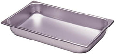 VOLLRATH - Rectangular, Chrome Stainless Steel Food Pan - 4" High x 12.8" Wide x 20.8" Long - A1 Tooling