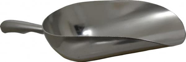 VOLLRATH - 40 oz Silver Cast Aluminum Round Bottom Scoop - 4.8" Wide Bowl, 3.6" Handle Length, 12.8" OAL - A1 Tooling