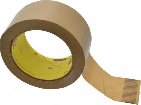 3M - 2" x 55 Yd Natural (Color) Rubber Adhesive Sealing Tape - Polypropylene Film Backing, 3.1 mil Thick, 70 Lb Tensile Strength, Series 375 - A1 Tooling