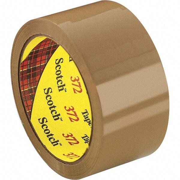 3M - 2" x 55 Yd Natural (Color) Rubber Adhesive Sealing Tape - Polypropylene Film Backing, 2.2 mil Thick, 52 Lb Tensile Strength, Series 372 - A1 Tooling