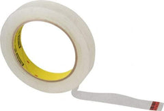 3M - 3/4" x 72 Yd Clear Acrylic Adhesive Packaging Tape - Polypropylene Film Backing, 2.5 mil Thick, Series 605 - A1 Tooling