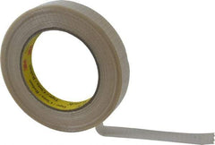 3M - 3/4" x 55 Yd Clear Rubber Adhesive Packaging Tape - Polypropylene Film Backing, 5.7 mil Thick, 150 Lb Tensile Strength, Series 8959 - A1 Tooling