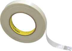 3M - 3/4" x 60 Yd Clear Rubber Adhesive Packaging Tape - Polypropylene Film Backing, 6.6 mil Thick, 380 Lb Tensile Strength, Series 8981 - A1 Tooling