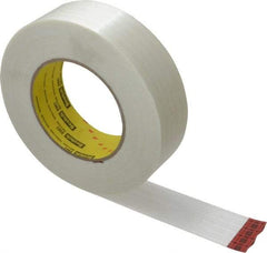 3M - 1-1/2" x 60 Yd Clear Rubber Adhesive Packaging Tape - Polypropylene Film Backing, 6.6 mil Thick, 380 Lb Tensile Strength, Series 8981 - A1 Tooling