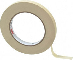 3M - 1/2" Wide x 60 Yd Long Tan Paper Masking Tape - Series 2307, 5.2 mil Thick, 23 In/Lb Tensile Strength - A1 Tooling