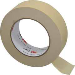 3M - 1-1/2" Wide x 60 Yd Long Tan Paper Masking Tape - Series 2307, 5.2 mil Thick, 23 In/Lb Tensile Strength - A1 Tooling