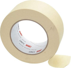 3M - 2" Wide x 60 Yd Long Tan Paper Masking Tape - Series 2307, 5.2 mil Thick, 23 In/Lb Tensile Strength - A1 Tooling