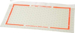 3M - 1,000 Piece, 10" Long x 6" Wide, Sheet - Documents Enclosed, Clear with Orange Border - A1 Tooling