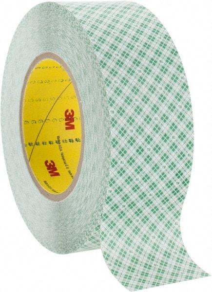 3M - 2" x 36 Yd Rubber Adhesive Double Sided Tape - 9 mil Thick, White, Polyethylene Film Liner, Continuous Roll, Series 9589 - A1 Tooling