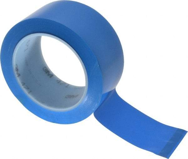 3M - Blue Solid Color Vinyl Tape - 2" Wide x 108' Long x 5.2 mil Thick, General Traffic - A1 Tooling