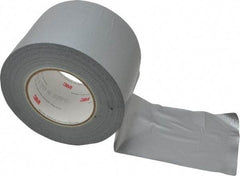 3M - 4" x 55m Silver Duct Tape - 9 mil, Rubber Adhesive, Polyethylene Film Backing, 25 Lb/ln Tensile Strength, 200°F Max, Series 3939 - A1 Tooling