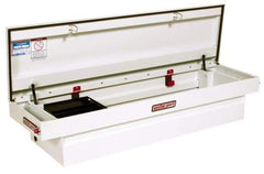 Weather Guard - 51-5/8" Wide x 6" High x 20" Deep Saddle Box - White - A1 Tooling