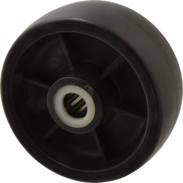 Fairbanks - 5 Inch Diameter x 2 Inch Wide, Polyolefin Caster Wheel - 650 Lb. Capacity, 2-3/16 Inch Hub Length, 3/4 Inch Axle Diameter, Roller Bearing - A1 Tooling