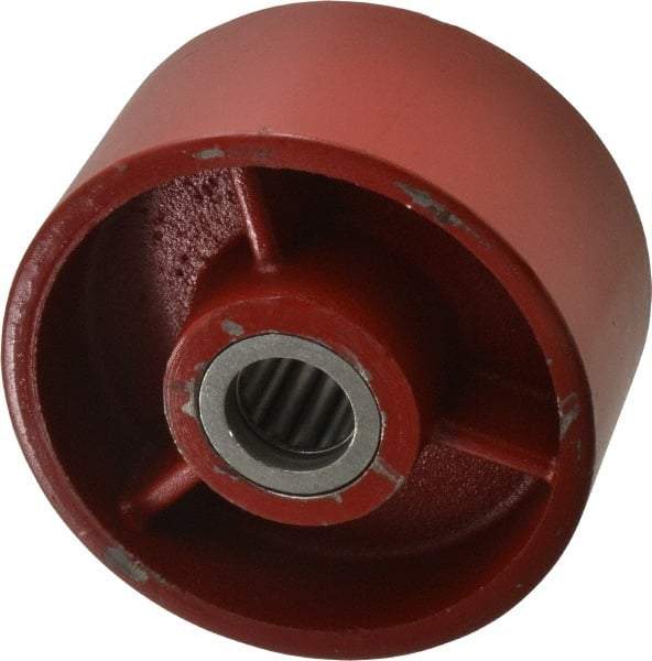 Fairbanks - 5 Inch Diameter x 2-1/2 Inch Wide, Ductile Iron Caster Wheel - 3,500 Lb. Capacity, 2-3/4 Inch Hub Length, 1 Inch Axle Diameter, Roller Bearing - A1 Tooling