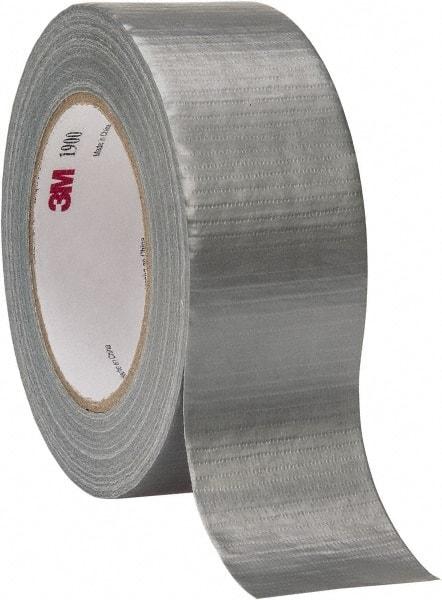 3M - 2" x 50 Yds Silver Duct Tape - 5.8 mil, Rubber Adhesive, Polyethylene Film Backing, 16 Lb/ln Tensile Strength, 200°F Max, Series 1900 - A1 Tooling