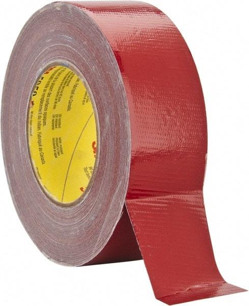 3M - 2" Wide x 45 Yd Long Red Polyethylene Film Masking Tape - Series 5959, 12 mil Thick, 35 In/Lb Tensile Strength - A1 Tooling