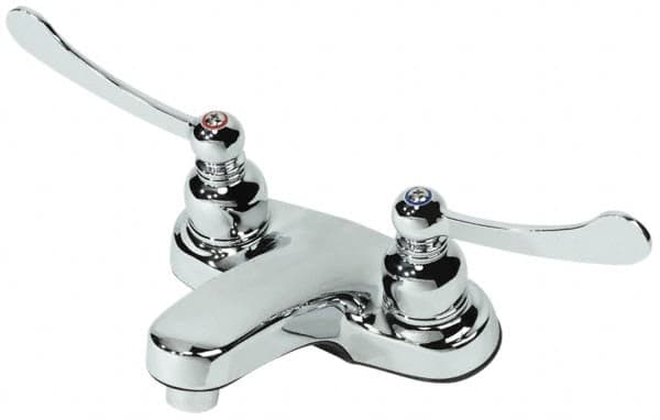 B&K Mueller - Blade Handle, Deck Plate Bathroom Faucet - Two Handle, No Drain, Standard Spout - A1 Tooling