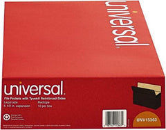 UNIVERSAL - 8-1/2 x 14", Legal, Red, Expandable File Folders with Drop Front & Top Tab Pocket - Straight Tab Cut Location - A1 Tooling