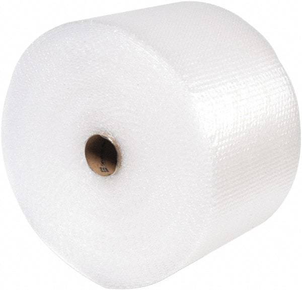 Sealed Air - 175' Long x 12" Wide x 3/16" Thick, Small Sized Bubble Roll - Clear - A1 Tooling