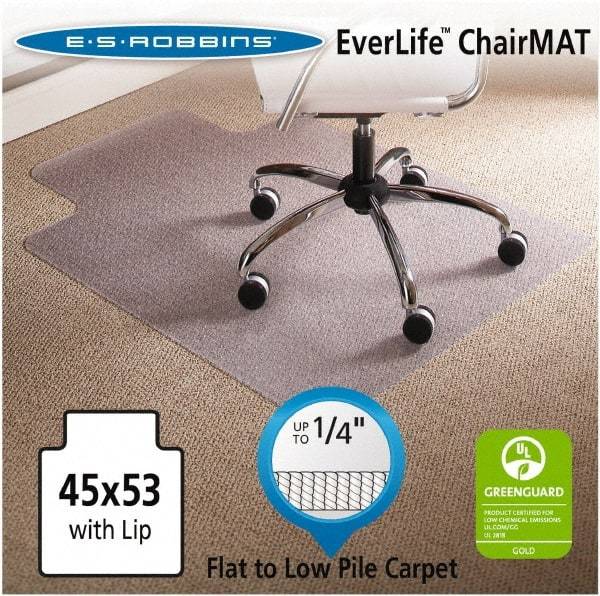 ES Robbins - 53" Long x 45" Wide, Chair Mat - Single Lip, Beveled Edge Style - A1 Tooling