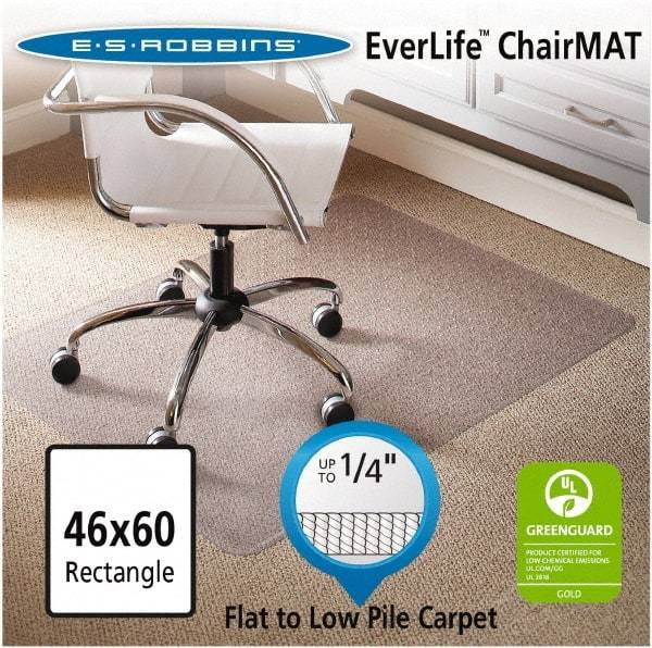 ES Robbins - 60" Long x 46" Wide, Chair Mat - Rectangular, Beveled Edge Style - A1 Tooling